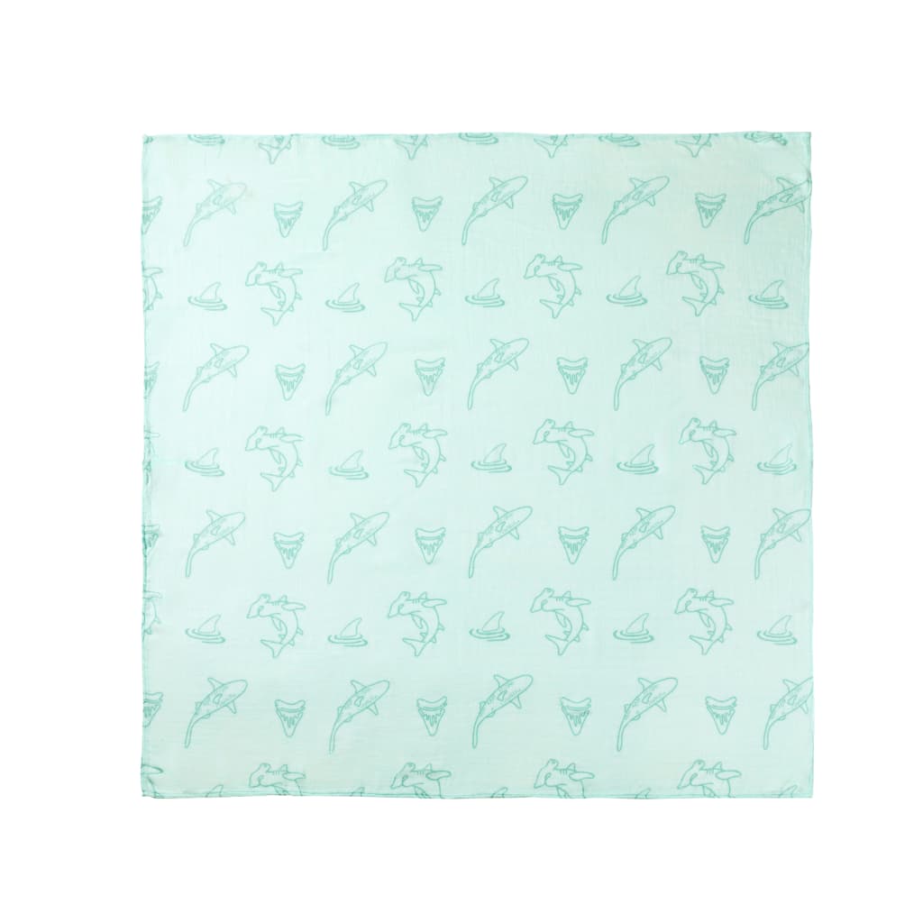 Fin-tastic Muslin Swaddle Blanket