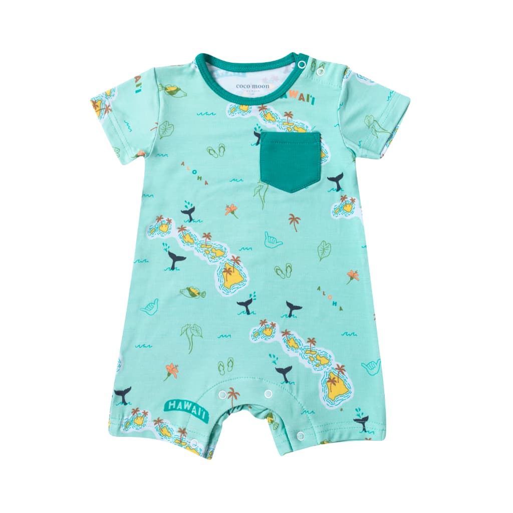 Kuʻu Home O Hawaiʻi Shortie Bamboo Romper