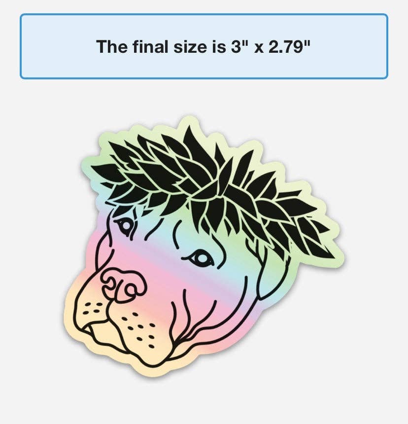 Poi Pup Stickers: Pitbull