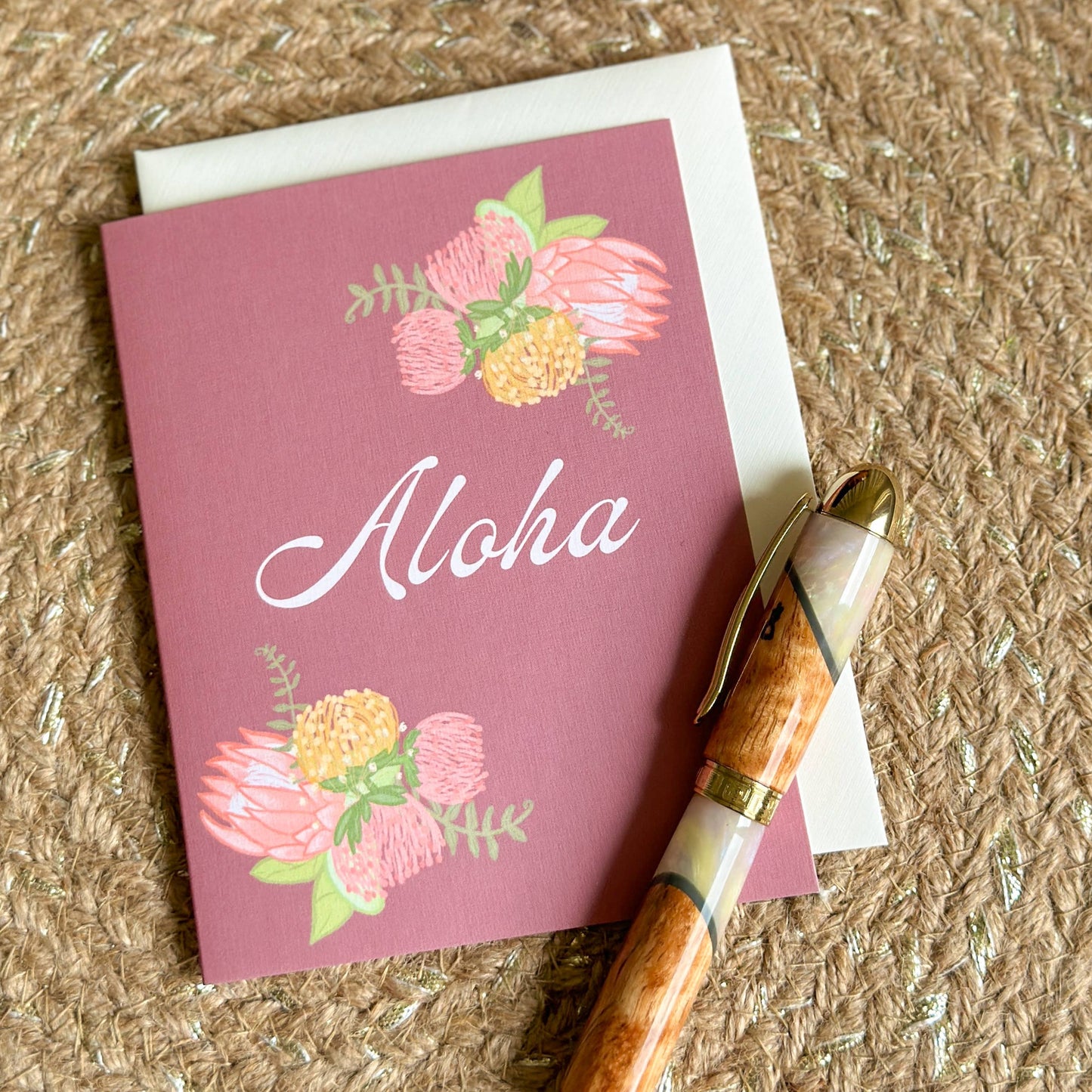 With Aloha - Greeting Card