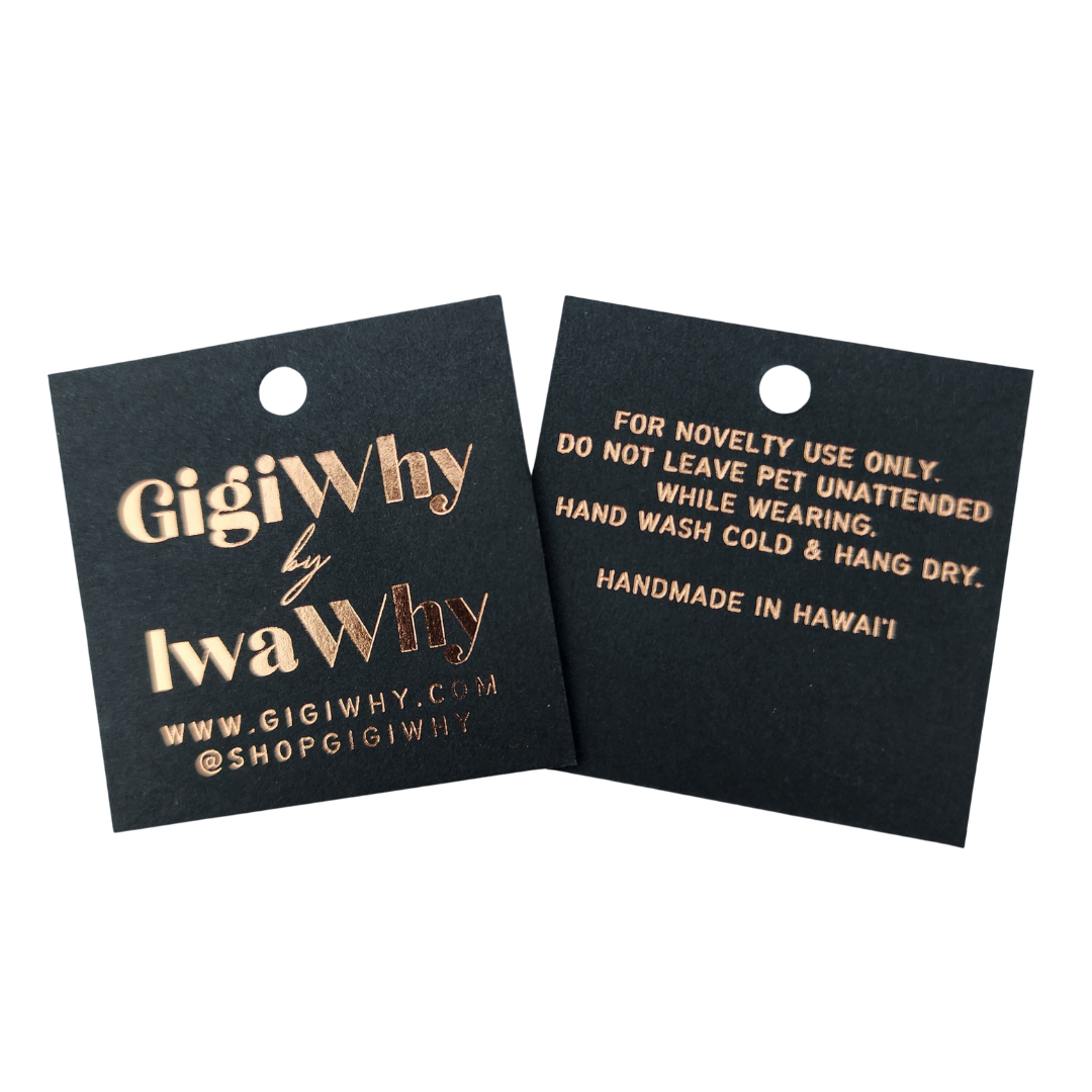 GigiWhy Pet Scrunch Bandana- Pakalana/ Ni'ihau lei