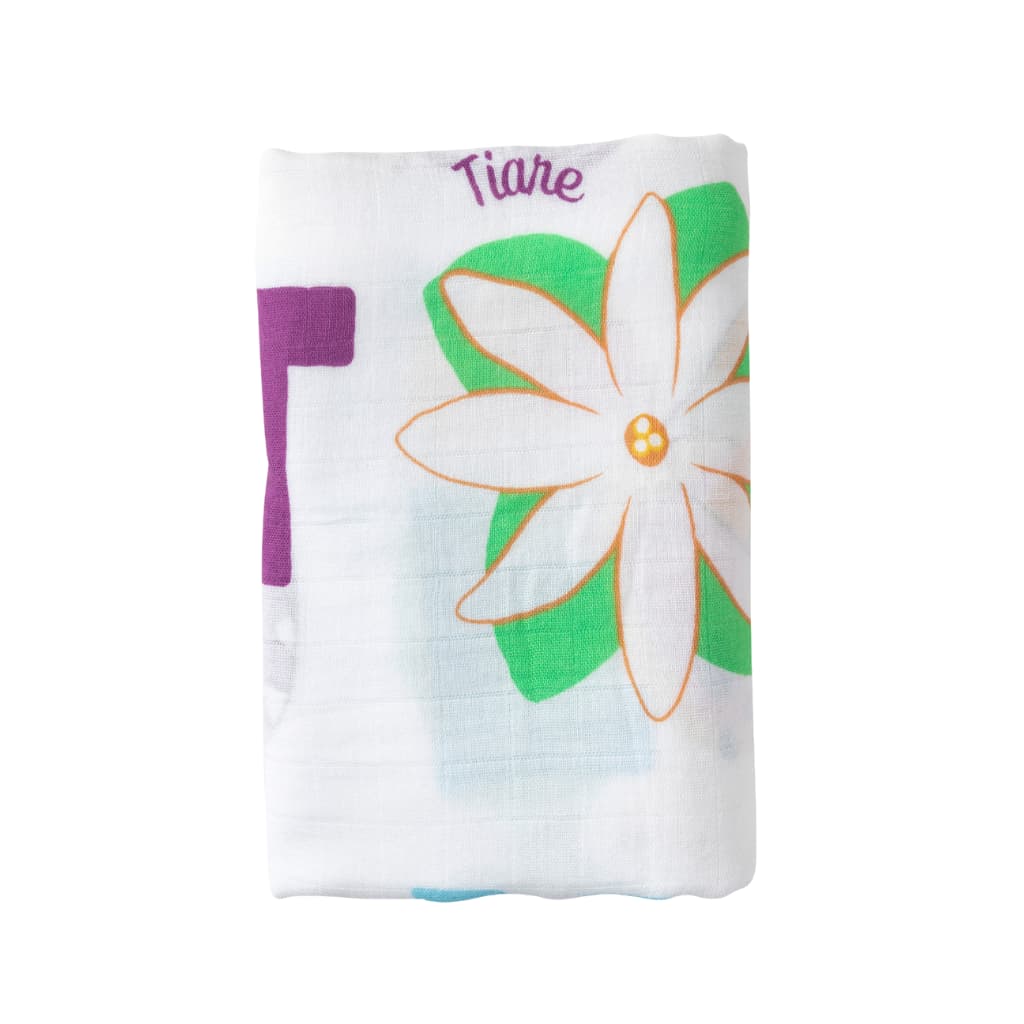 Hawaiʻi Kine ABCs Muslin Swaddle Blanket