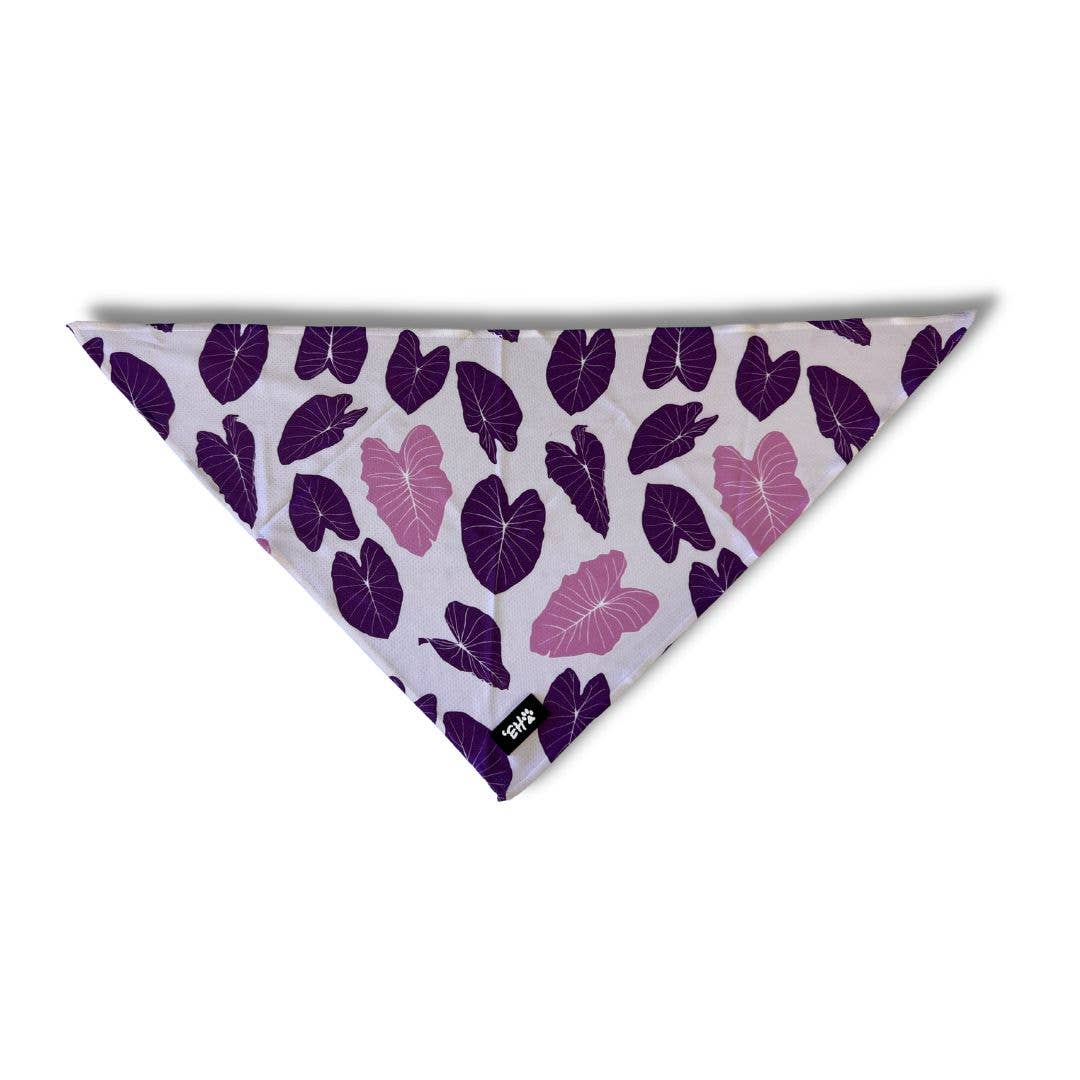 Hawaiian Pet Pink & Purple Kalo Bandana
