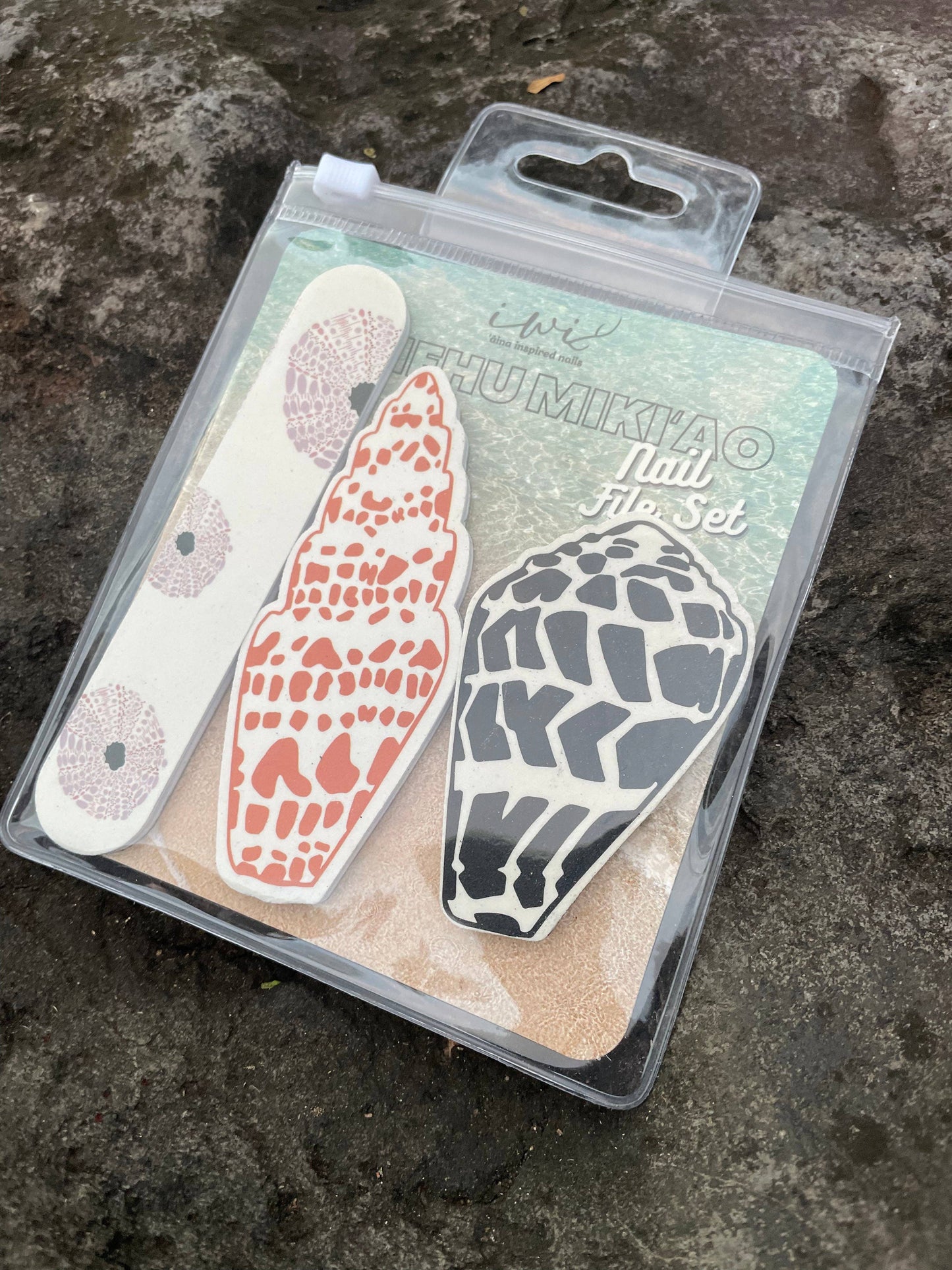 Waiʻehu Mikiao - Nail file set: Pūpū Hinuhinu