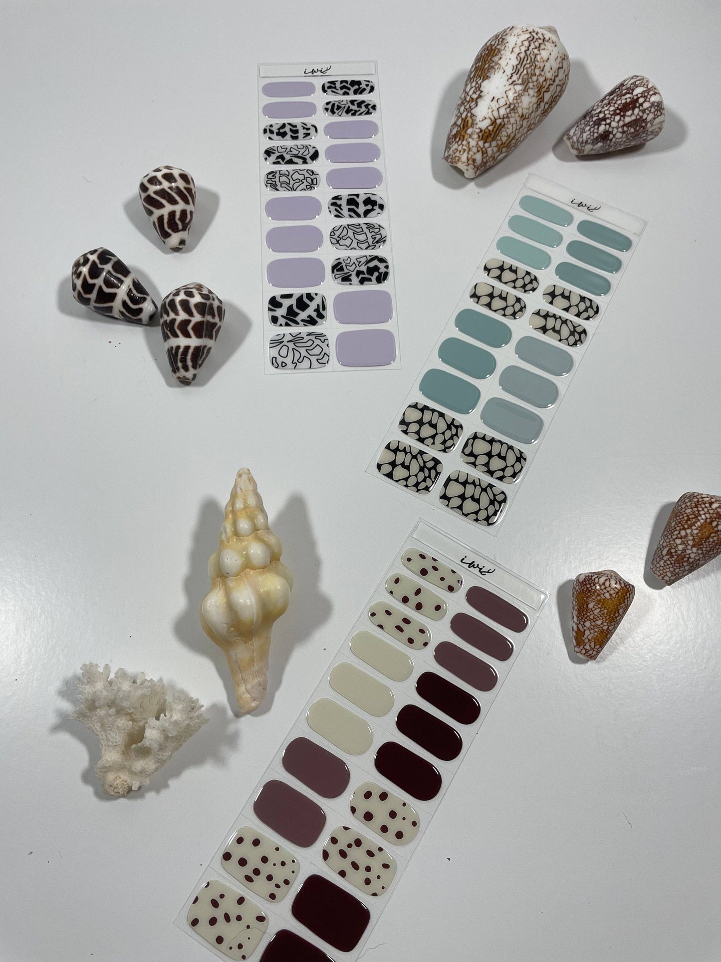 Pūpū Hinuhinu Collection: Pūpū Pōniuniu 2 Uliuli (Marble Cone - Blue)
