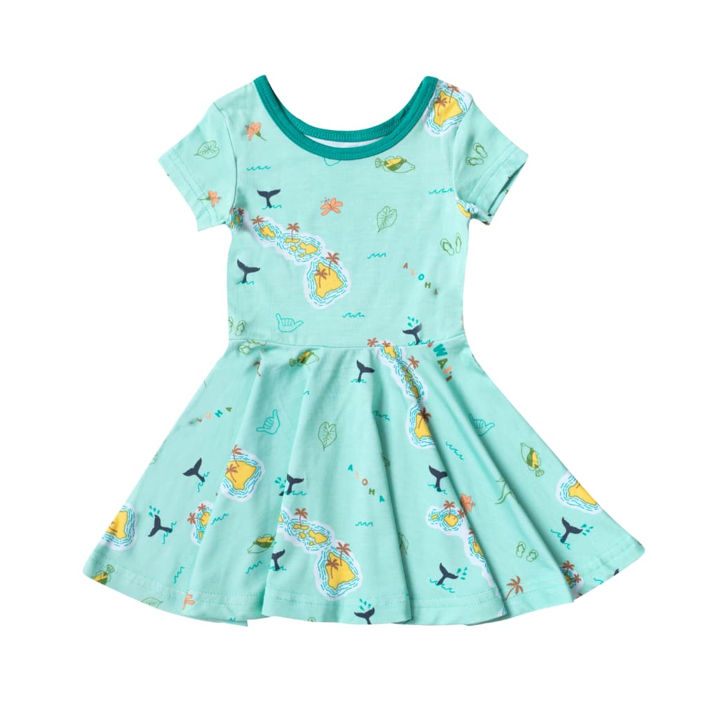 Kuʻu Home O Hawaiʻi Toddler Bamboo T-Shirt Dress