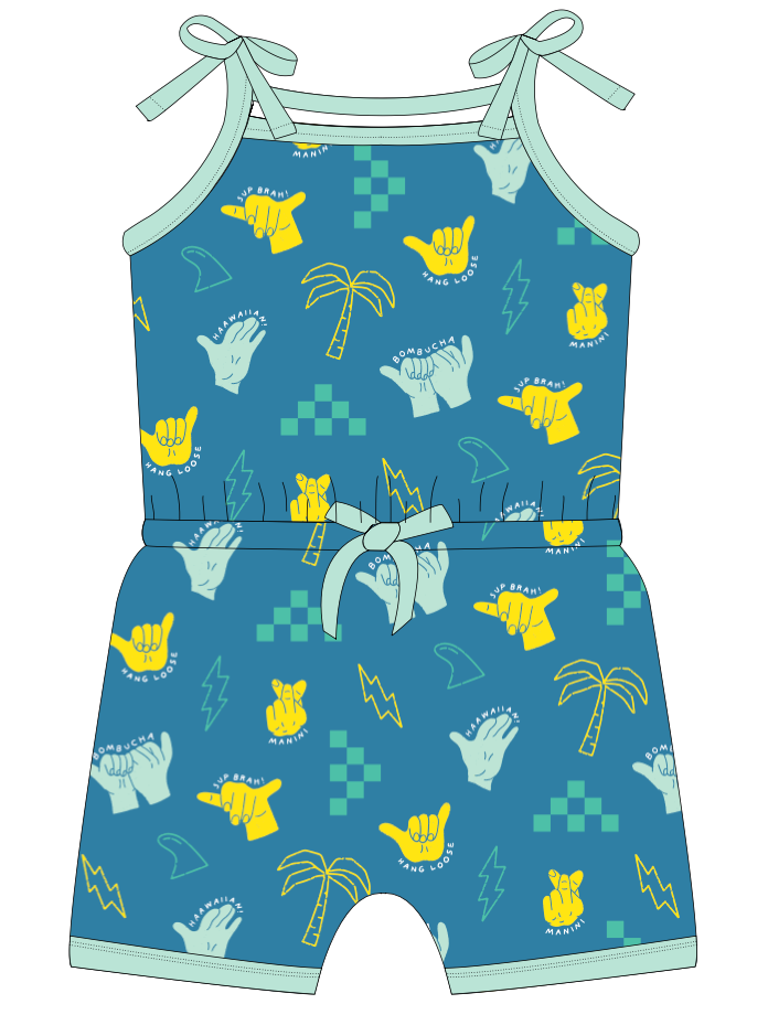 Shaka Code Girl Shortie Bamboo Romper