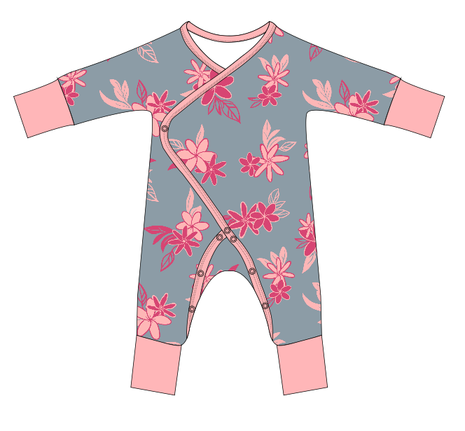 Tiare Breeze Bamboo Newborn Coverall