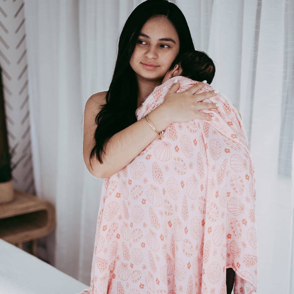 Shell-abrate Muslin Swaddle Blanket