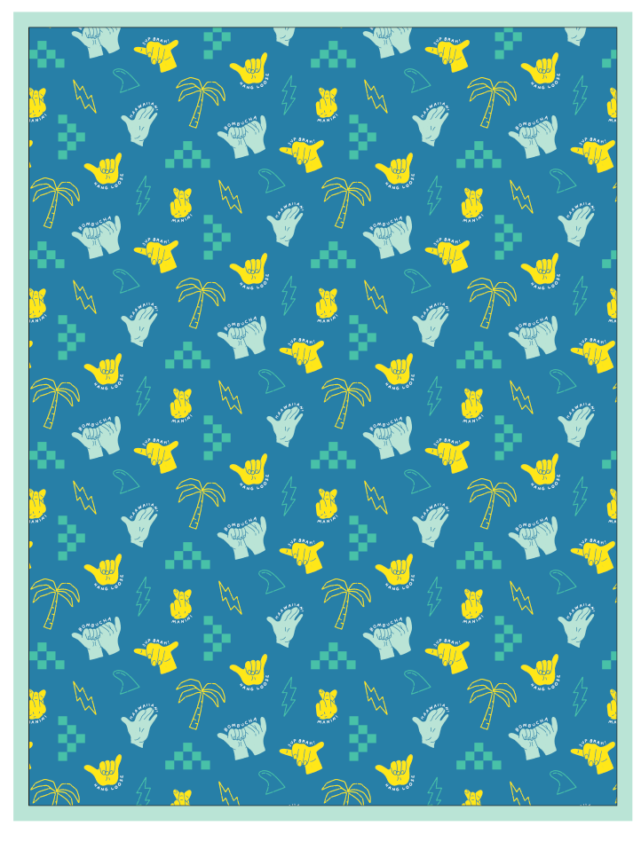 Shaka Code Throw Blanket