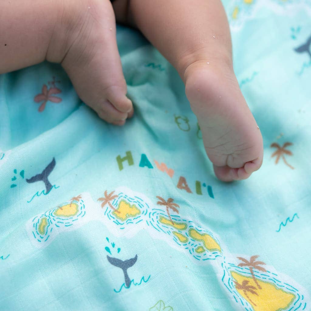 Kuʻu Home O Hawaiʻi Muslin Swaddle Blanket