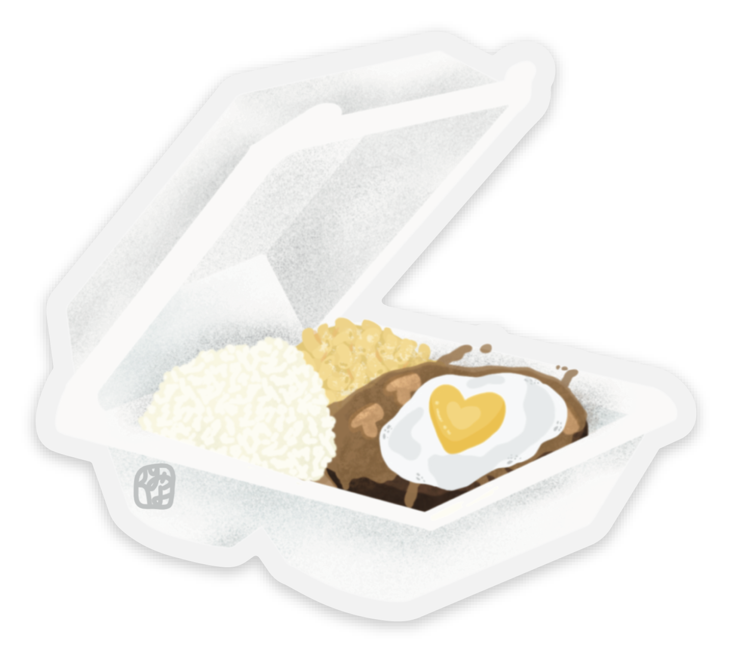 Loco Moco Love Sticker