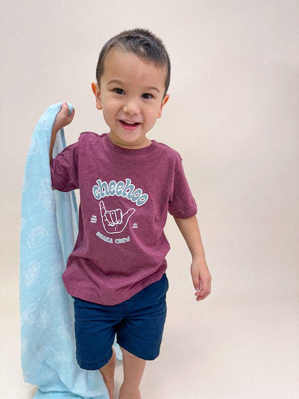 Hawaiian Blue Opihi Shells Bamboo Muslin Swaddle Blanket