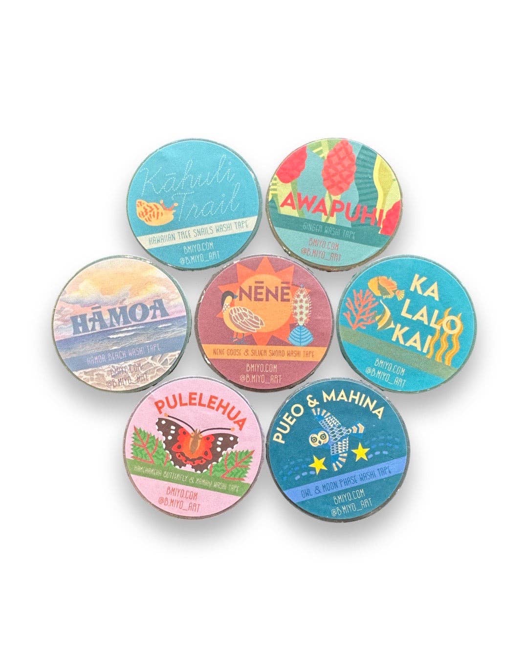 Pueo & Mahina Washi Tape