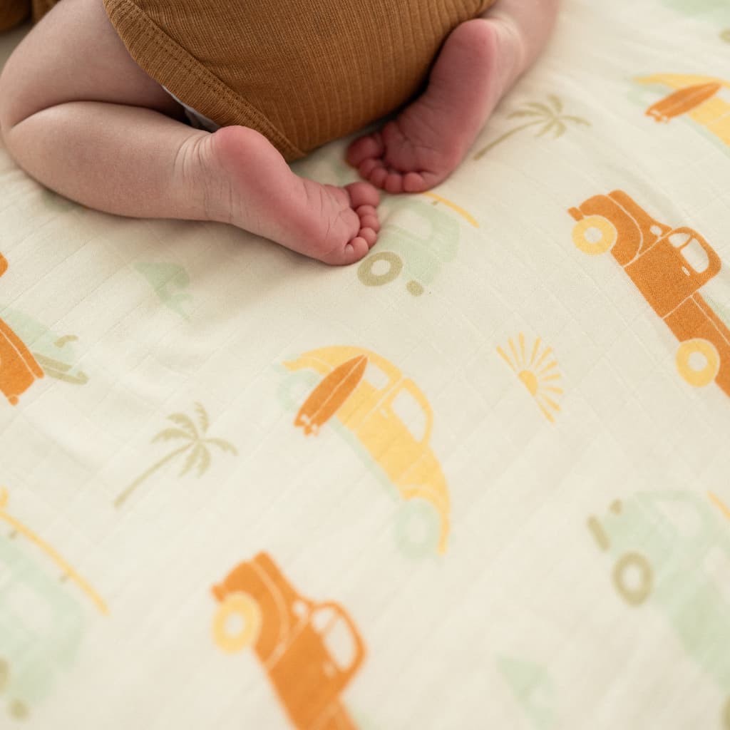 Beach Bound Muslin Swaddle Blanket