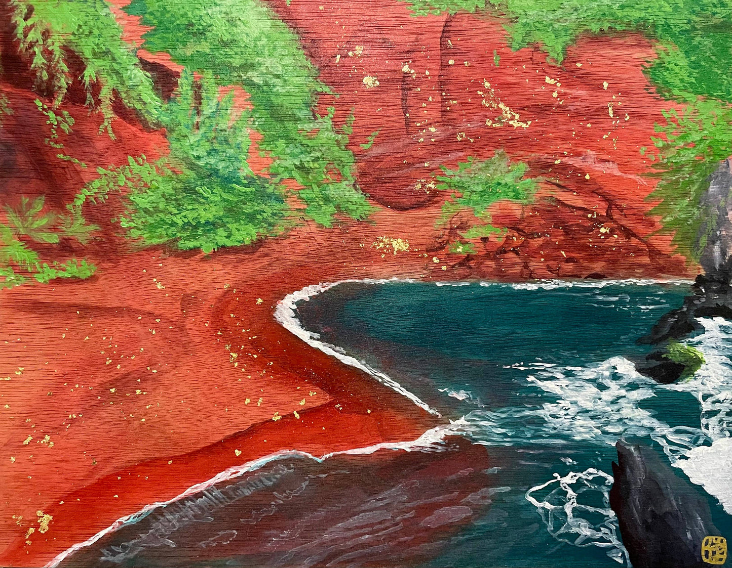 Kaihalulu (Red Sand Beach) Print