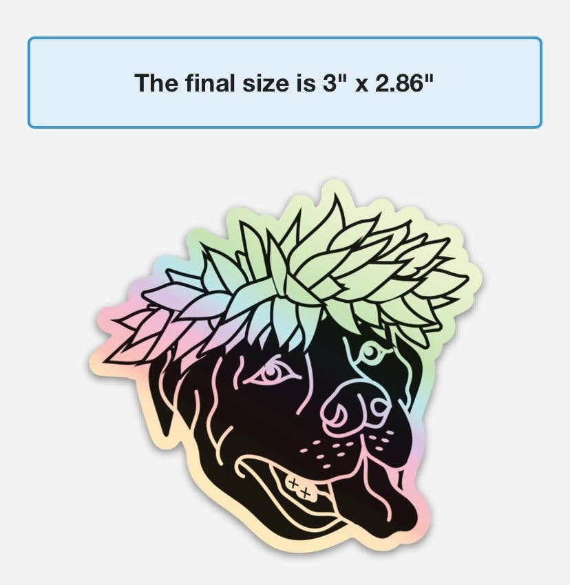 Poi Pup Stickers: Pitbull
