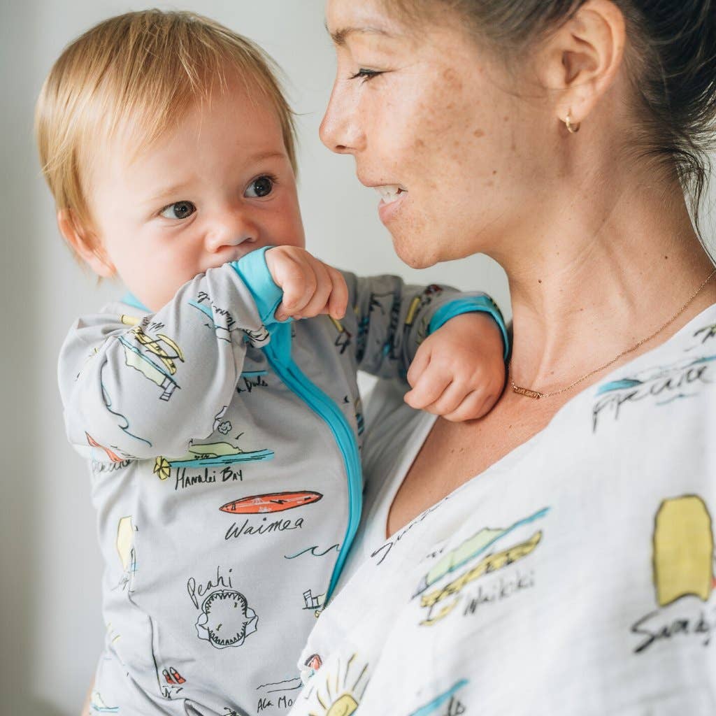 Surf Report Muslin Baby Swaddle Blanket