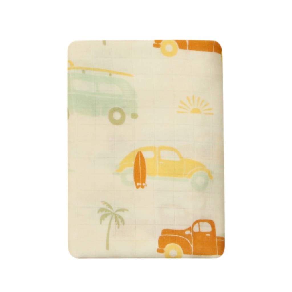 Beach Bound Muslin Swaddle Blanket