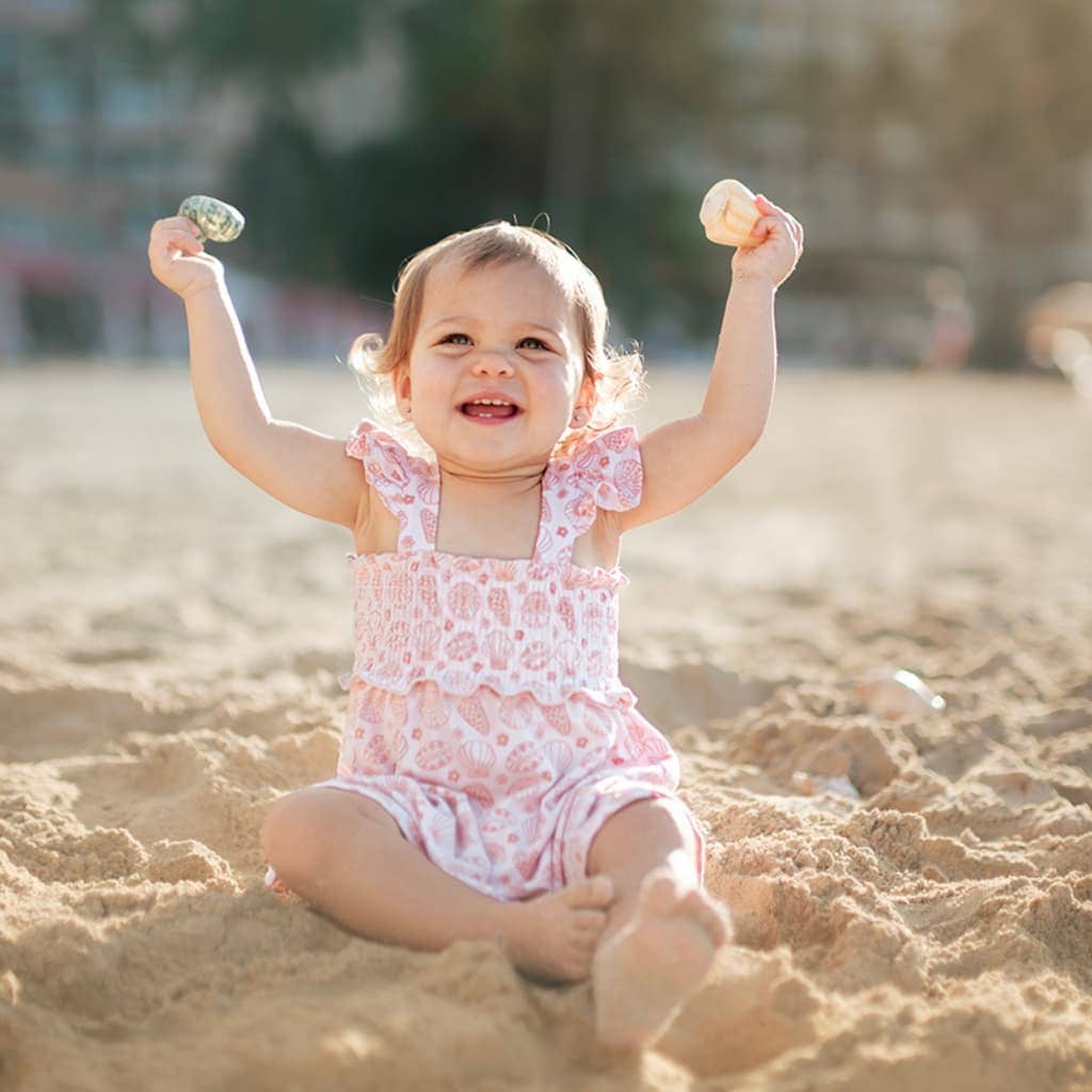Shell-abrate Bamboo Smocked Dress