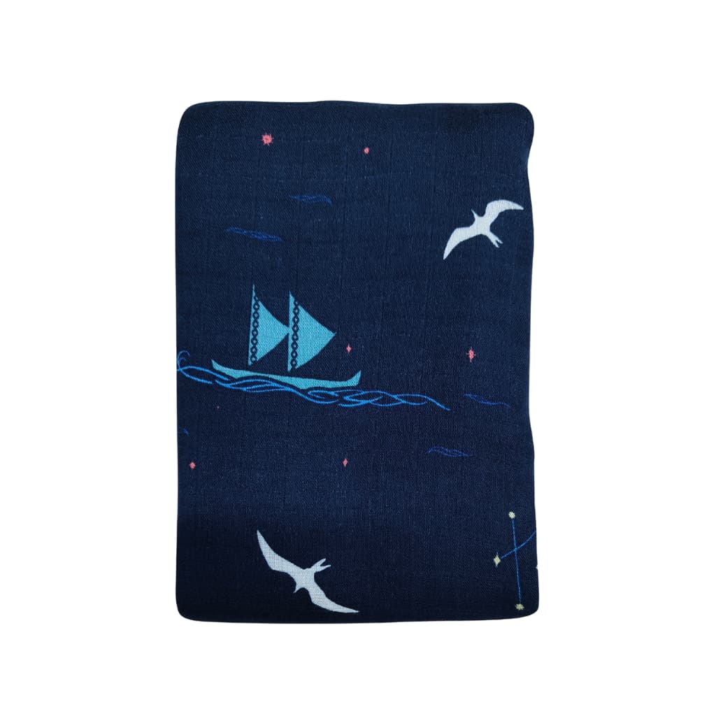 Wayfinding Muslin Swaddle Blanket