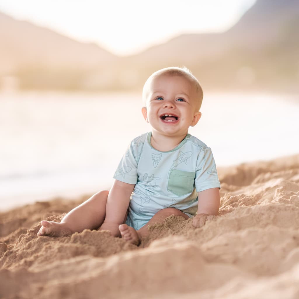 Fin-tastic Shortie Bamboo Romper