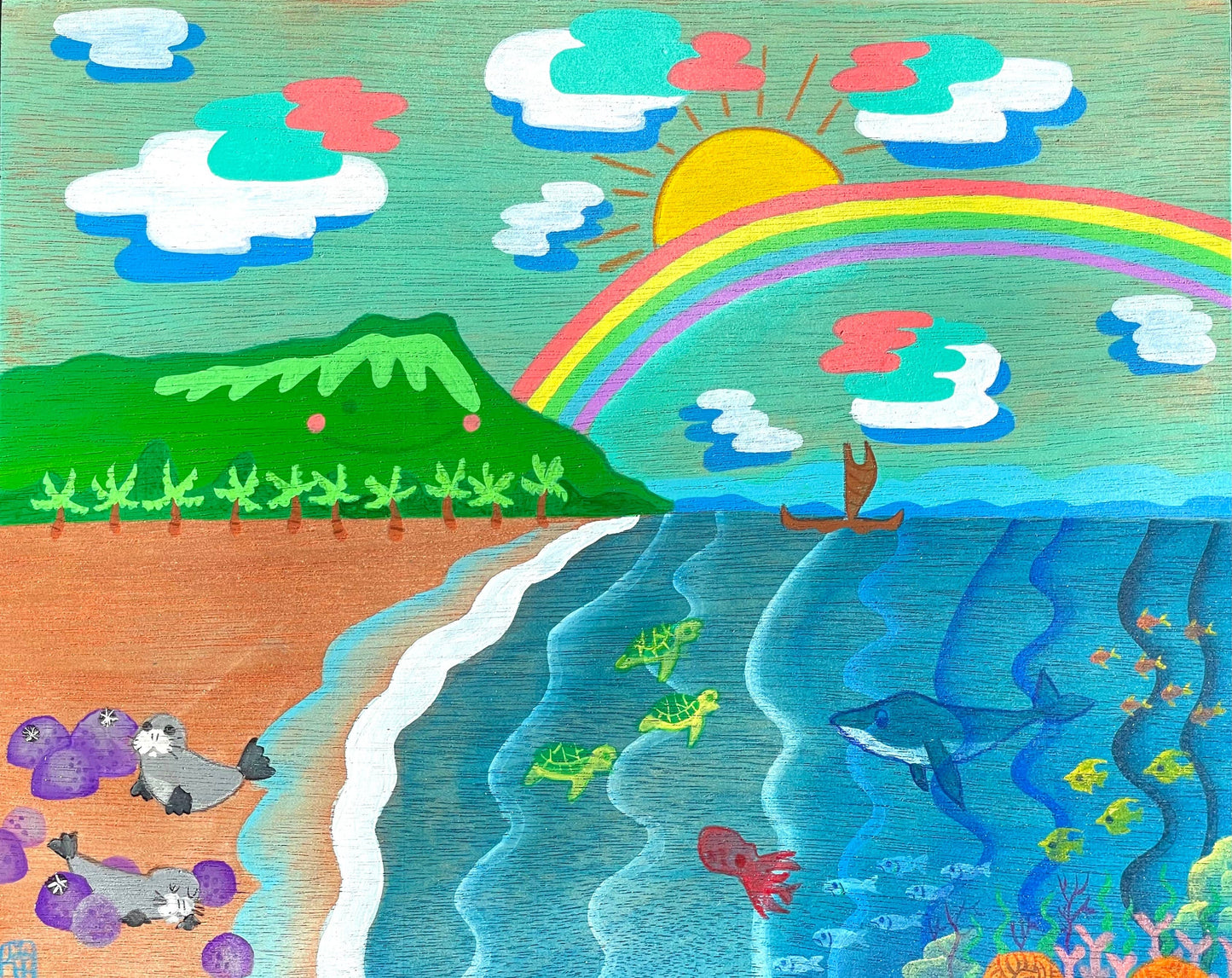 Hawaii Kawaii: Leahi Print