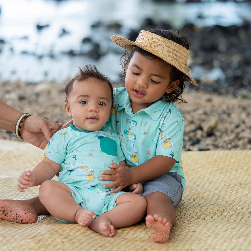 Kuʻu Home O Hawaiʻi Shortie Bamboo Romper