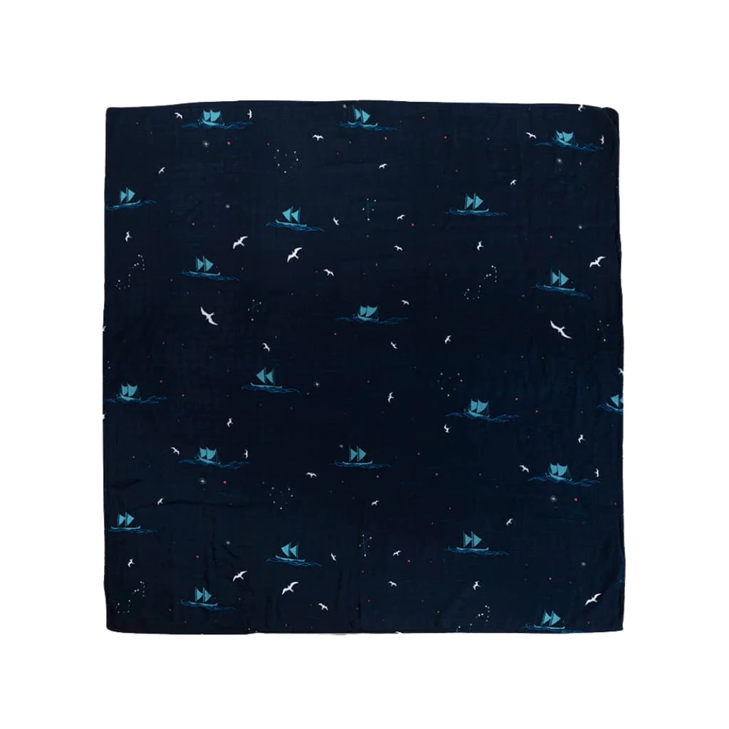 Wayfinding Muslin Swaddle Blanket