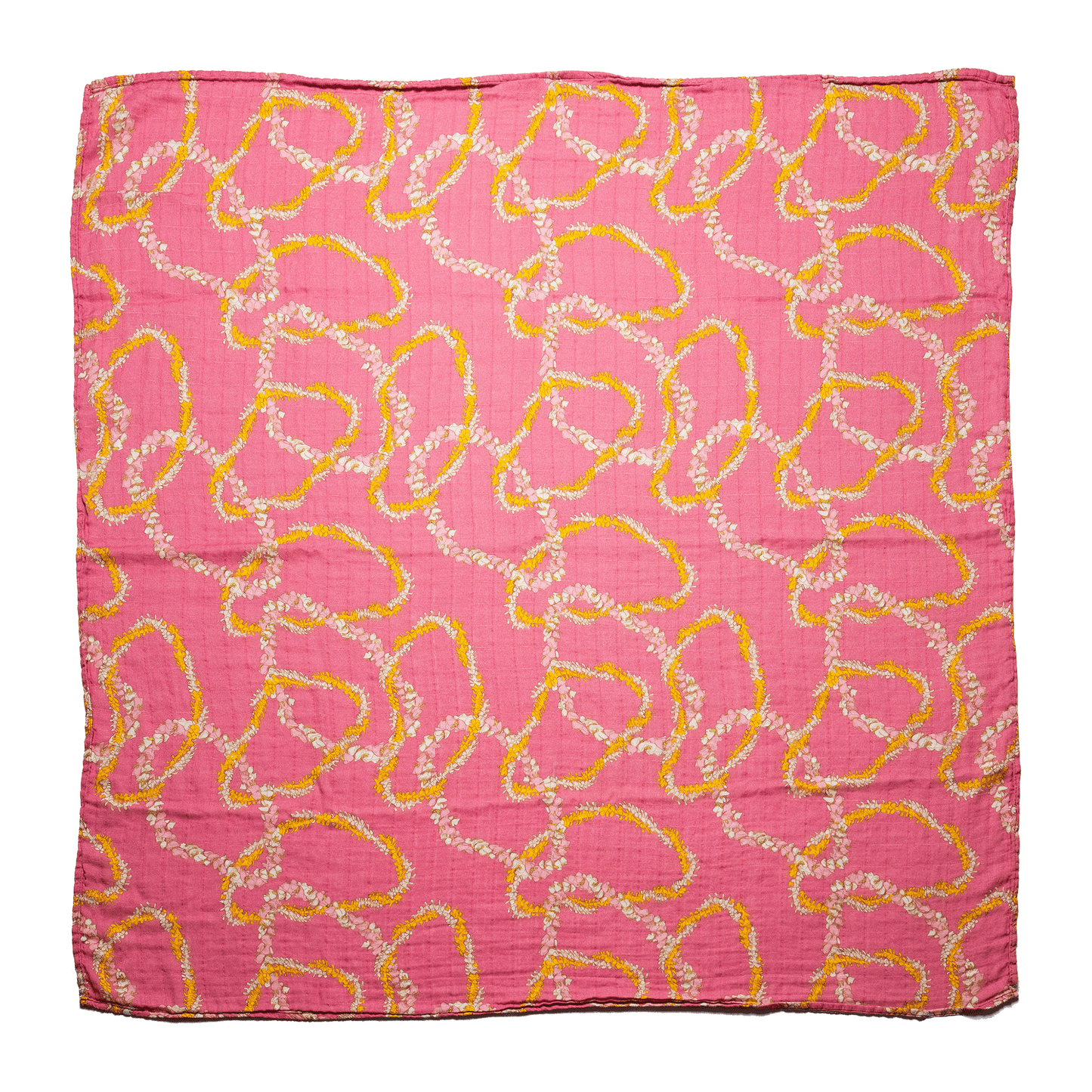 Lei Lokelani Bamboo Muslin Kapa Moe (Swaddle Blanket)