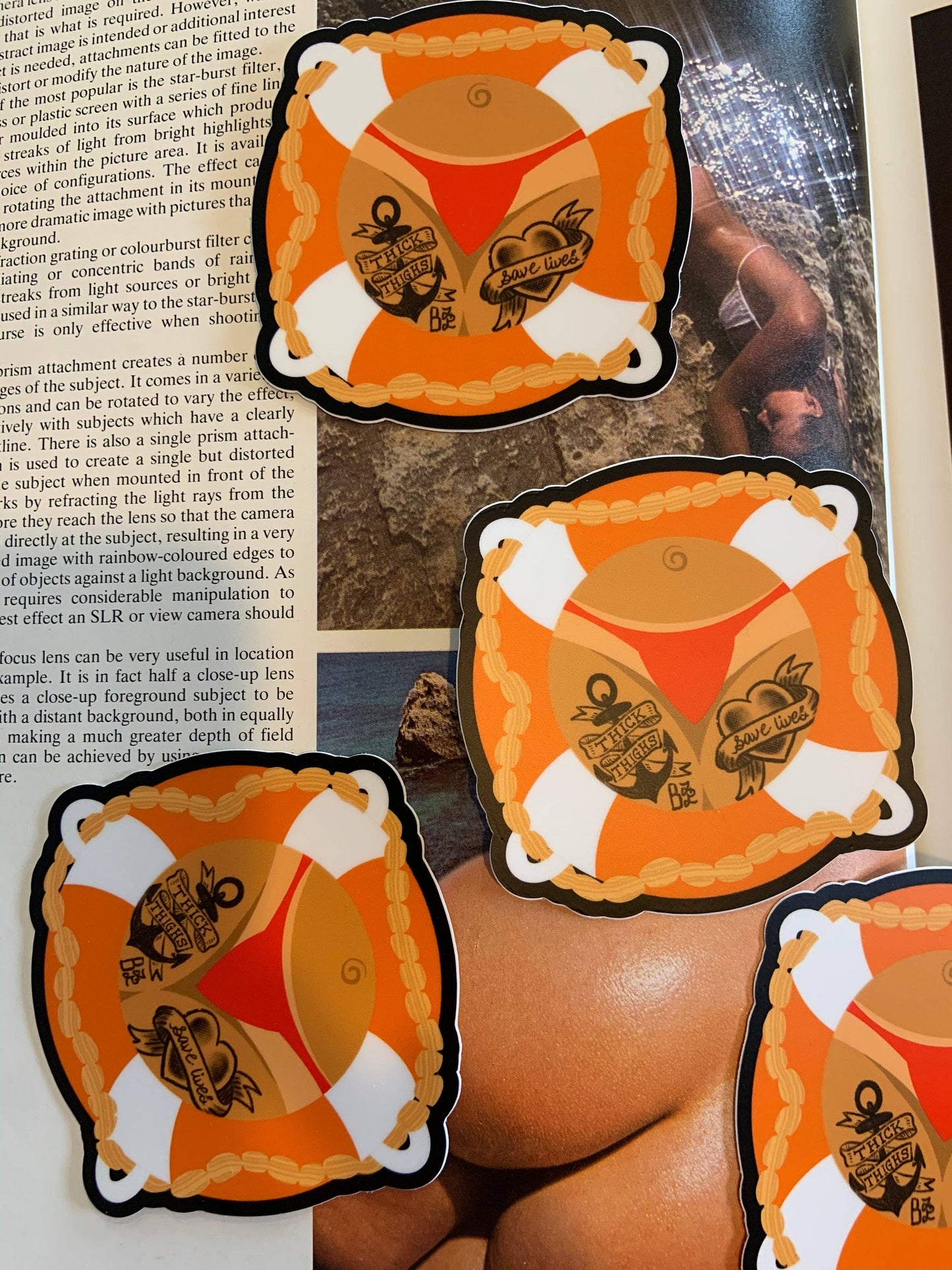Thick Thighs Save Lives Stickers