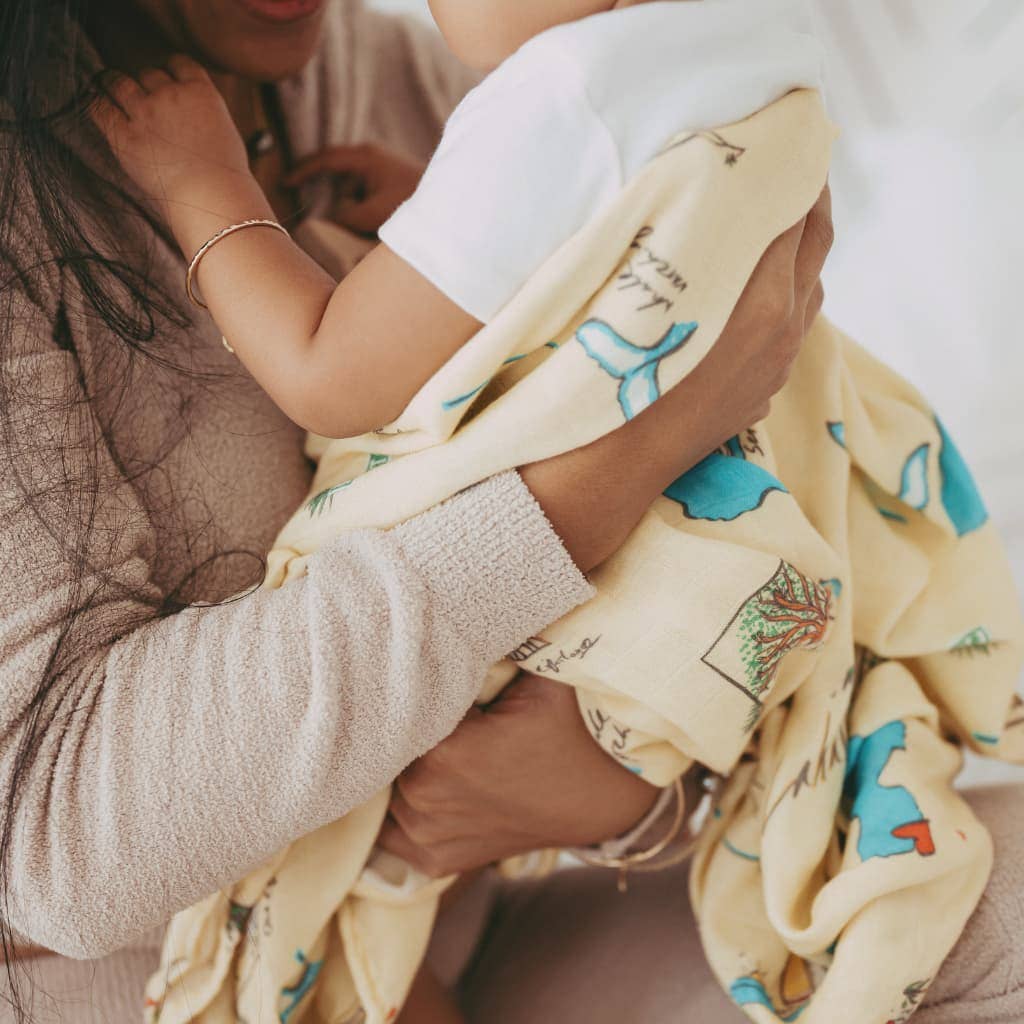 Maui Strong Muslin Baby Swaddle Blanket