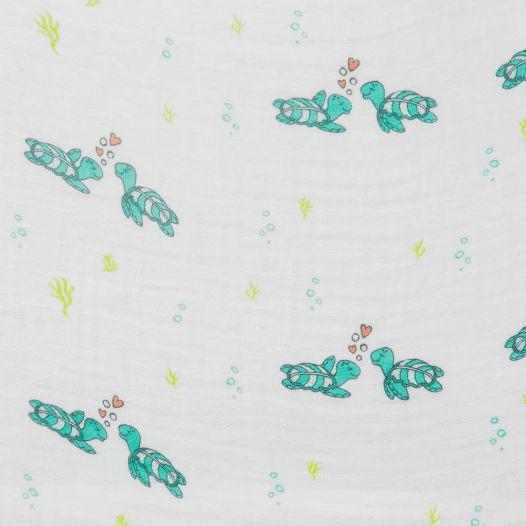 Coco Moon: Honu Honi Muslin Swaddle Blanket