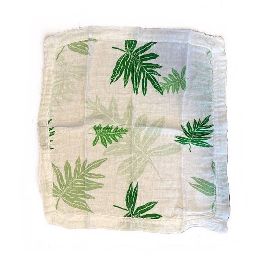 Hawaii Lauae Fern Bamboo Muslin Security Blanket