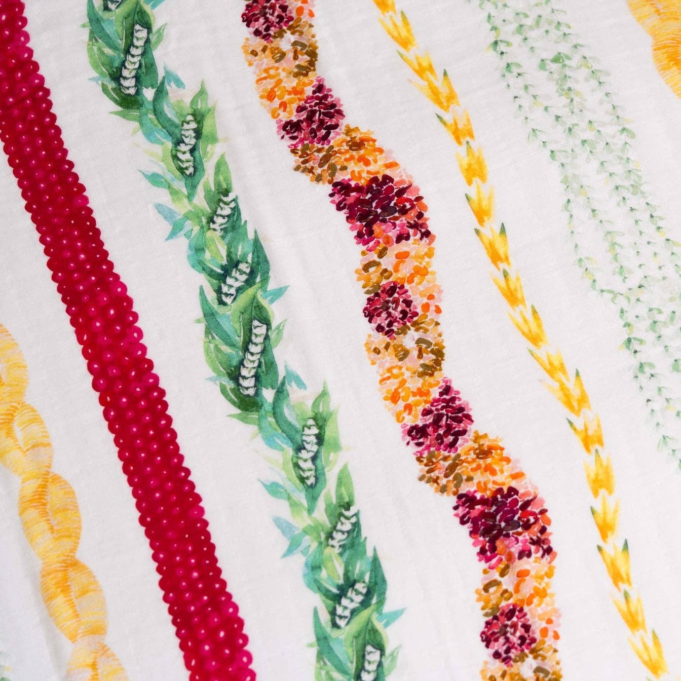 Lei Poinaole Bamboo Muslin Kapa Moe (Swaddle Blanket)