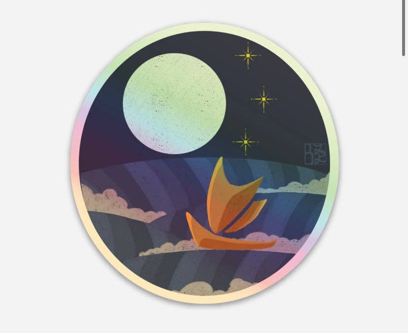 Hokulea Holographic Stickers