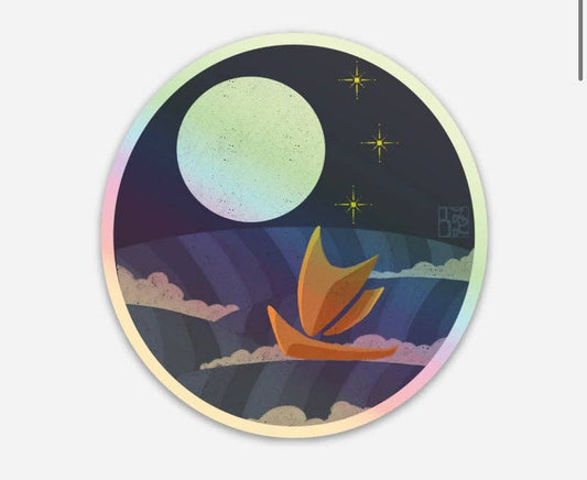 Hokulea Holographic Stickers