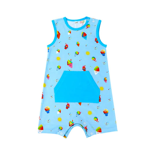 Rainbow Shave Ice Tank Top Baby Bamboo Romper