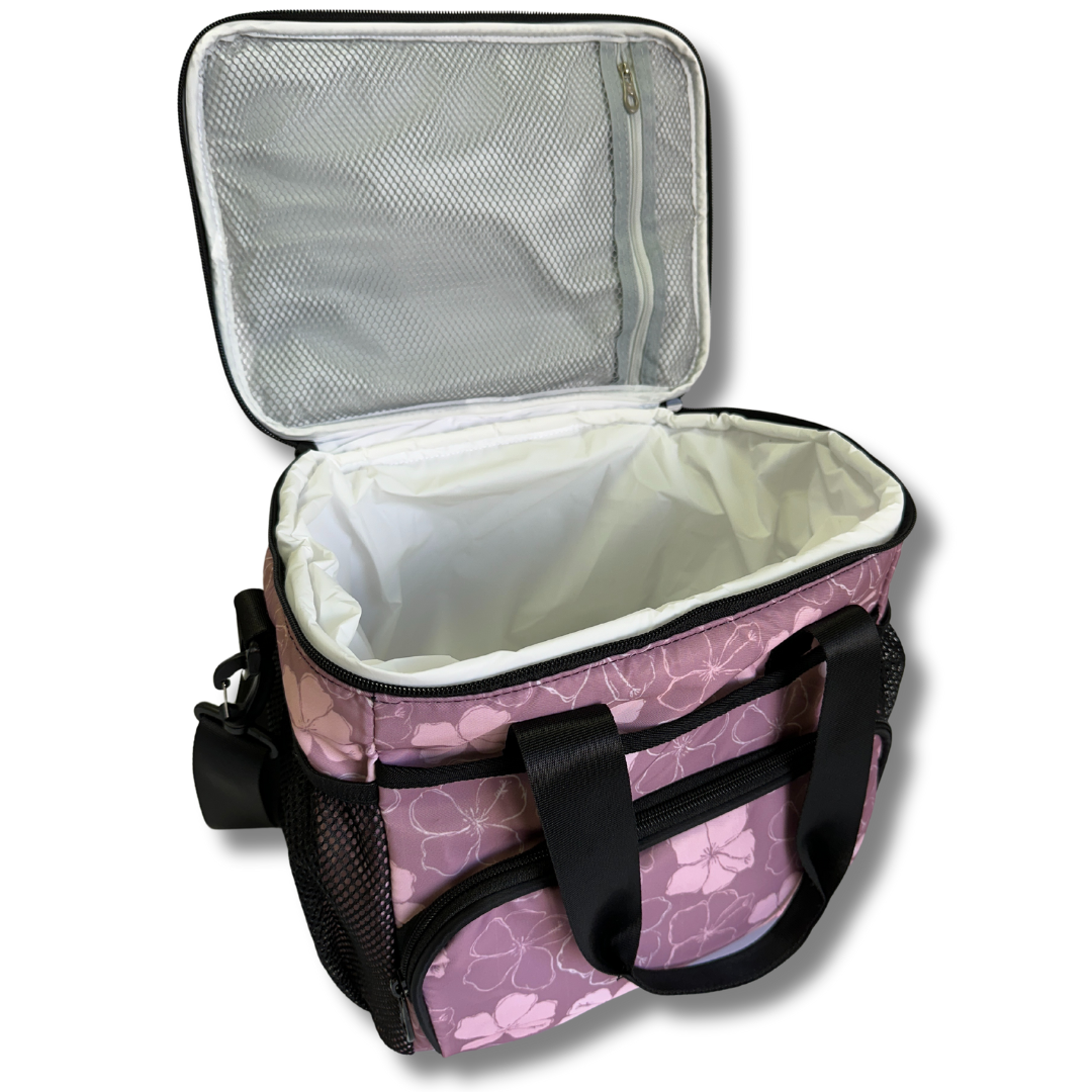 Hawaiian Kokio Hibiscus Collapsible Lunch Cooler Bag