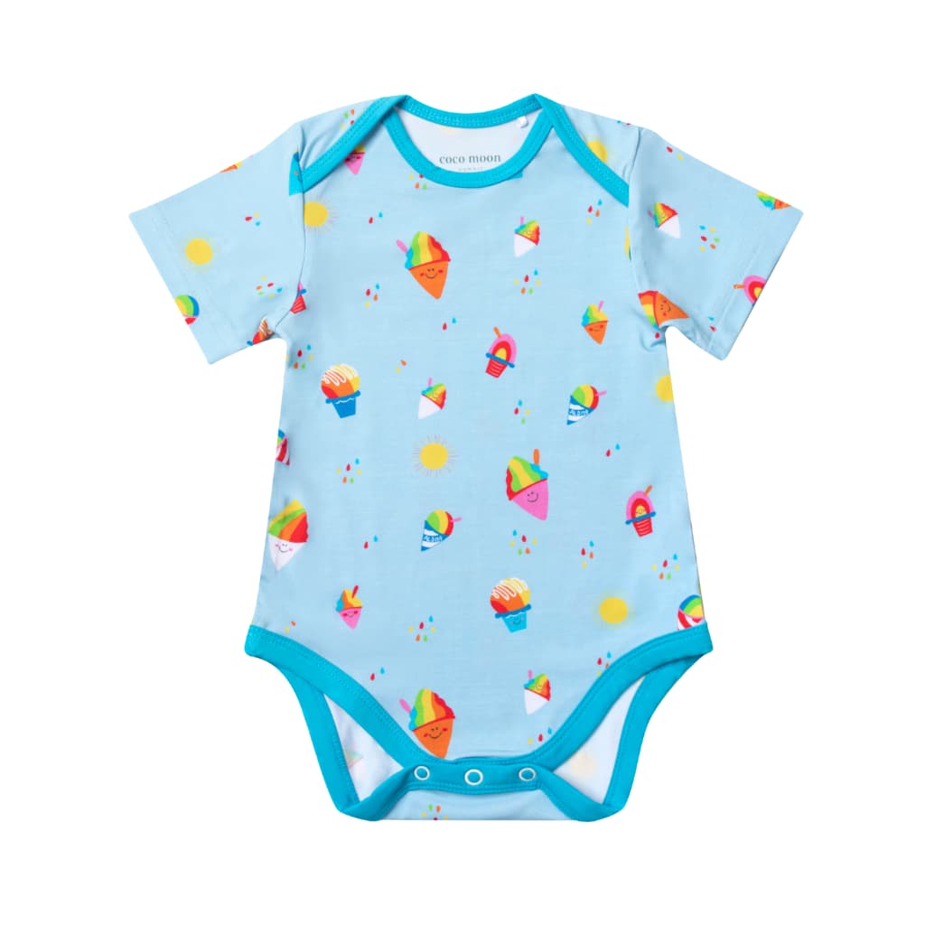 Rainbow Shave Ice Baby Bamboo Onesie