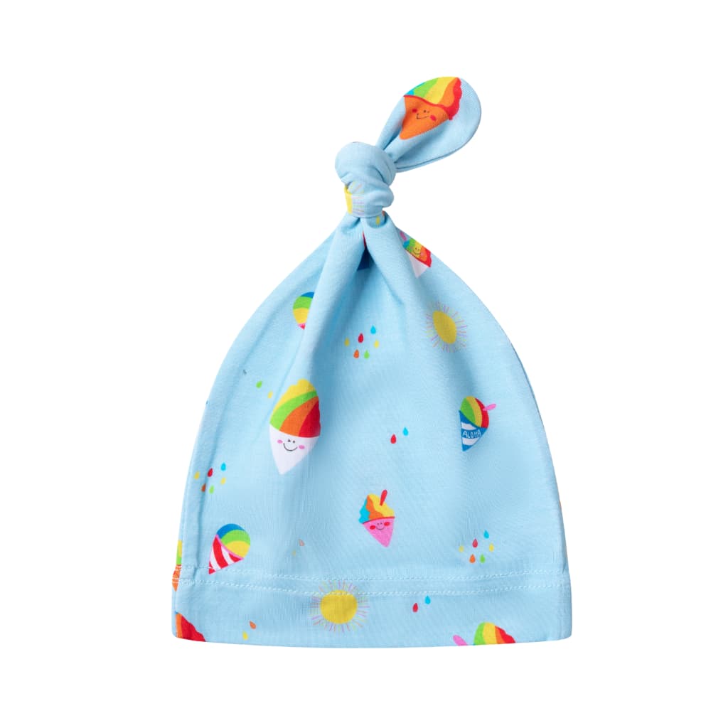 Rainbow Shave Ice Baby Bamboo Knotted Hat