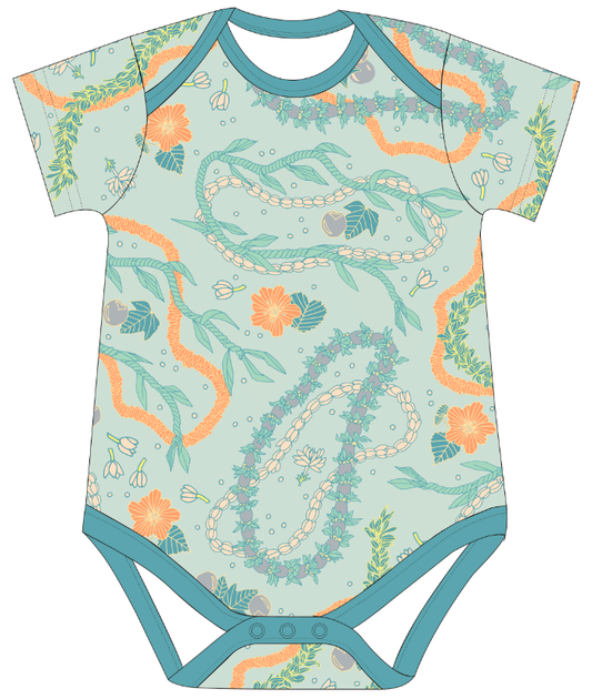 Lei Stand Bamboo Onesie