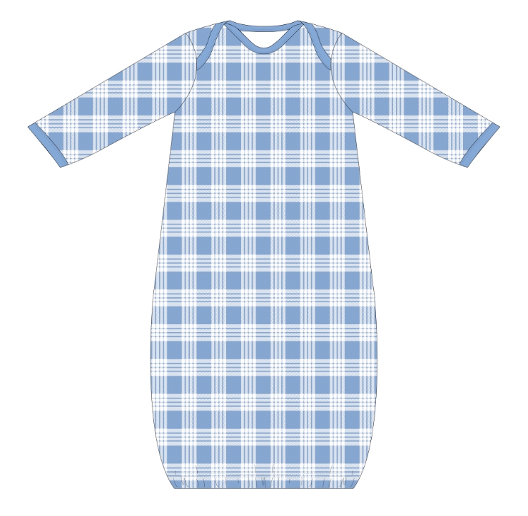 Polu Palaka Bamboo Layette Gown