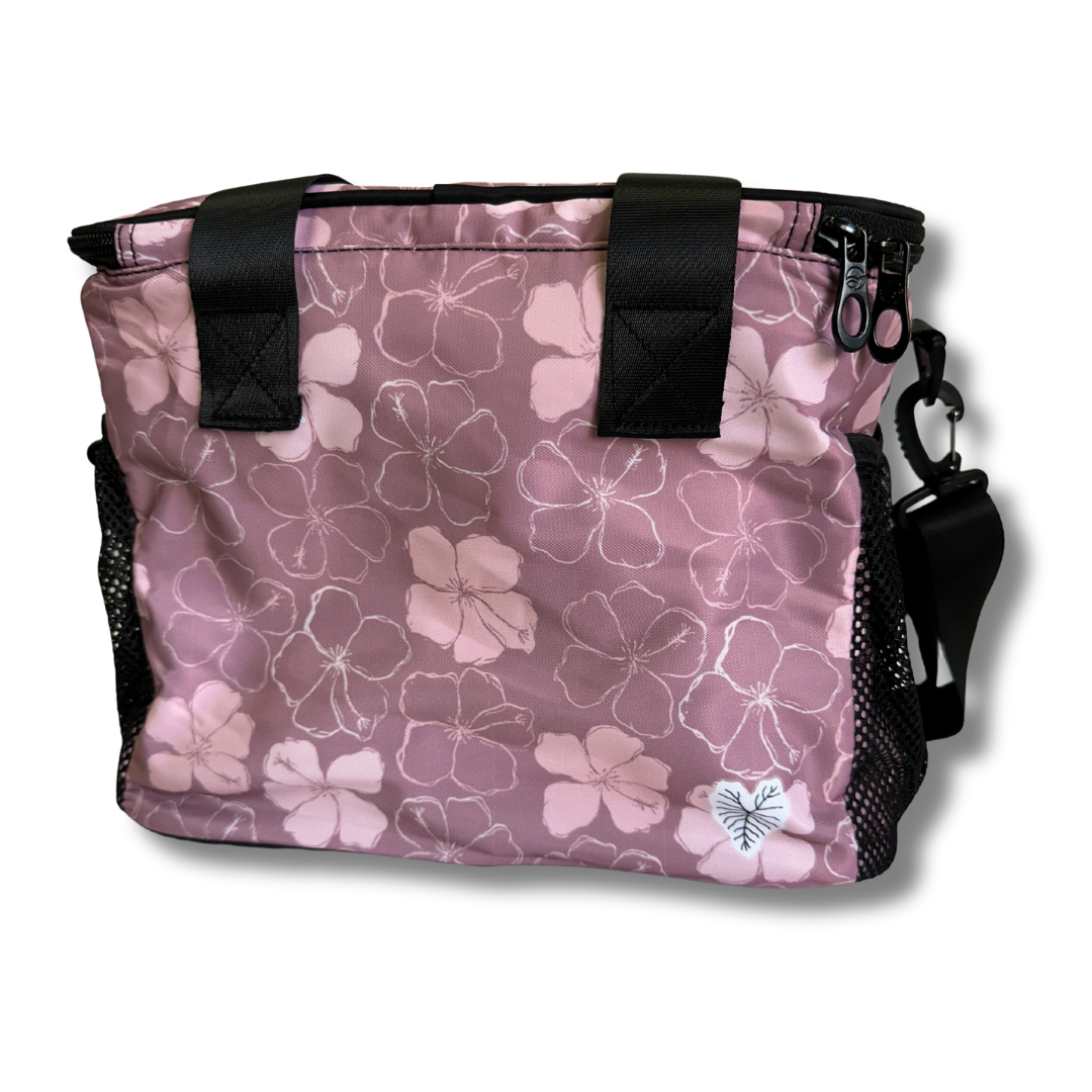 Hawaiian Kokio Hibiscus Collapsible Lunch Cooler Bag