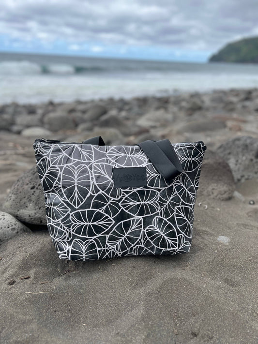 Large Spalsh Proof COOLER Tote Bag ~ Lo'i Kalo Pohaku