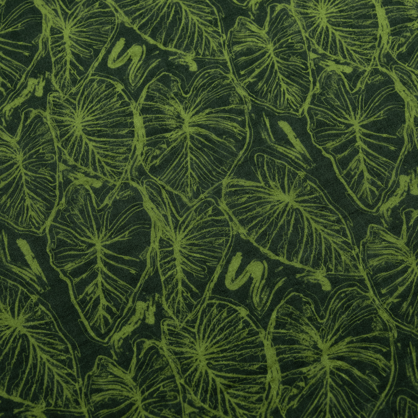 Green Kalo Scribble Bamboo Muslin Kapa Moe (Swaddle Blanket)