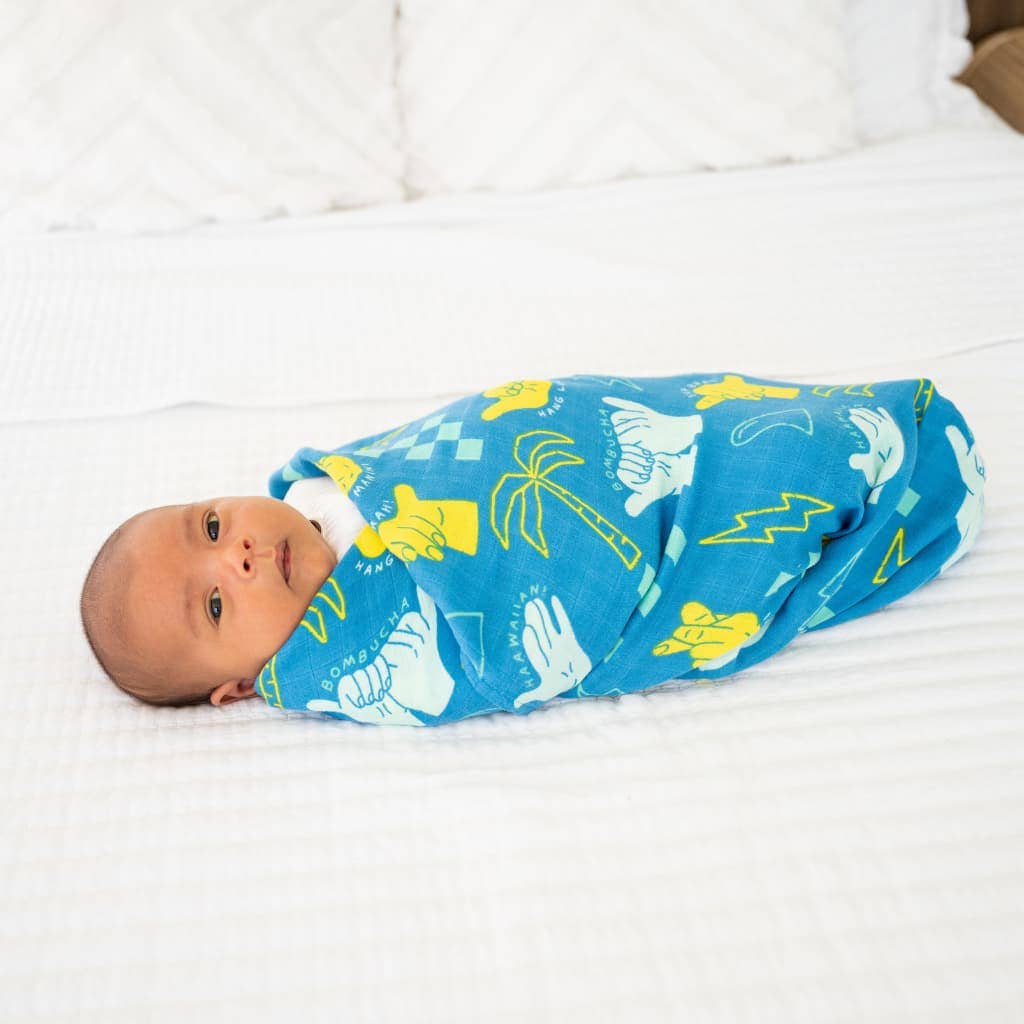 Shaka Code Muslin Baby Swaddle Blanket