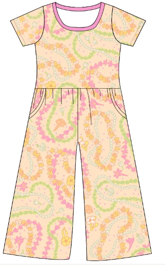 Lei Day in Sand Jumpsuit