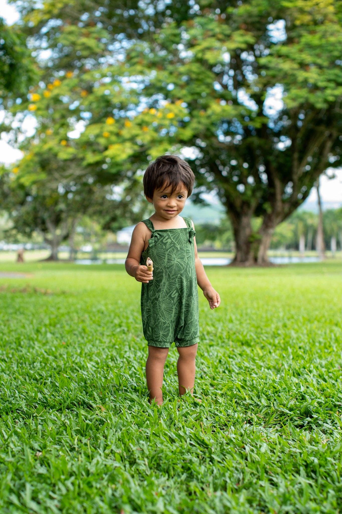 Green Kalo Scribble Makani Overall
