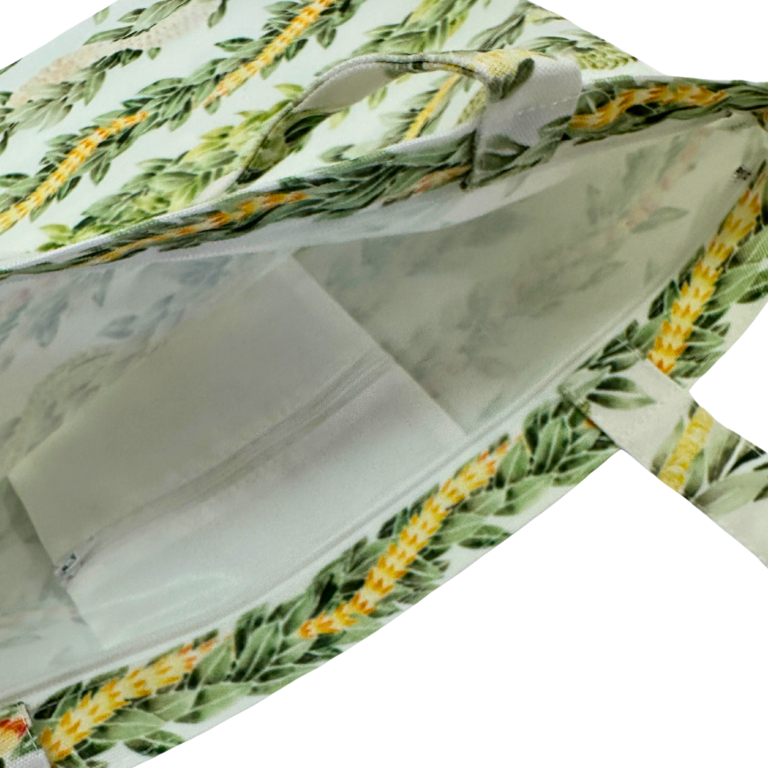 Hawaii Canvas Zipper Tote Bags